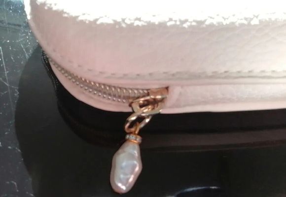 Spectrum Glam Clam  Make Up Brush Set bag has chain 10 brushes for face and eyes - Picture 3 of 14